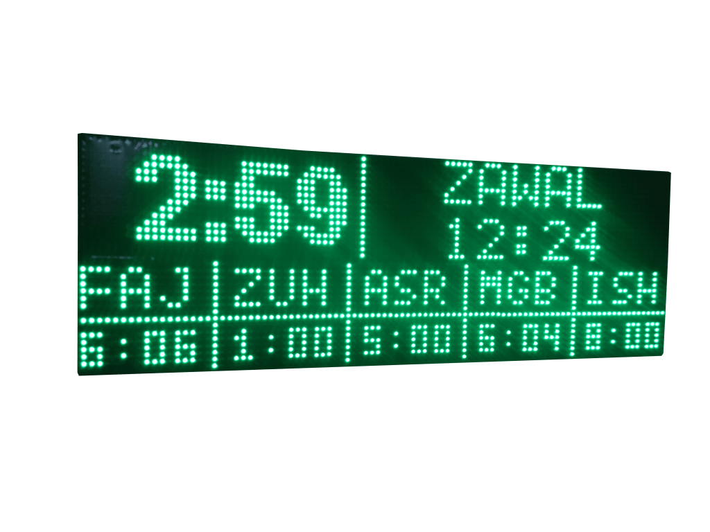 [L1] Large Smart Prayer Salah Namaz Times LED Digital Clock Display Masjid